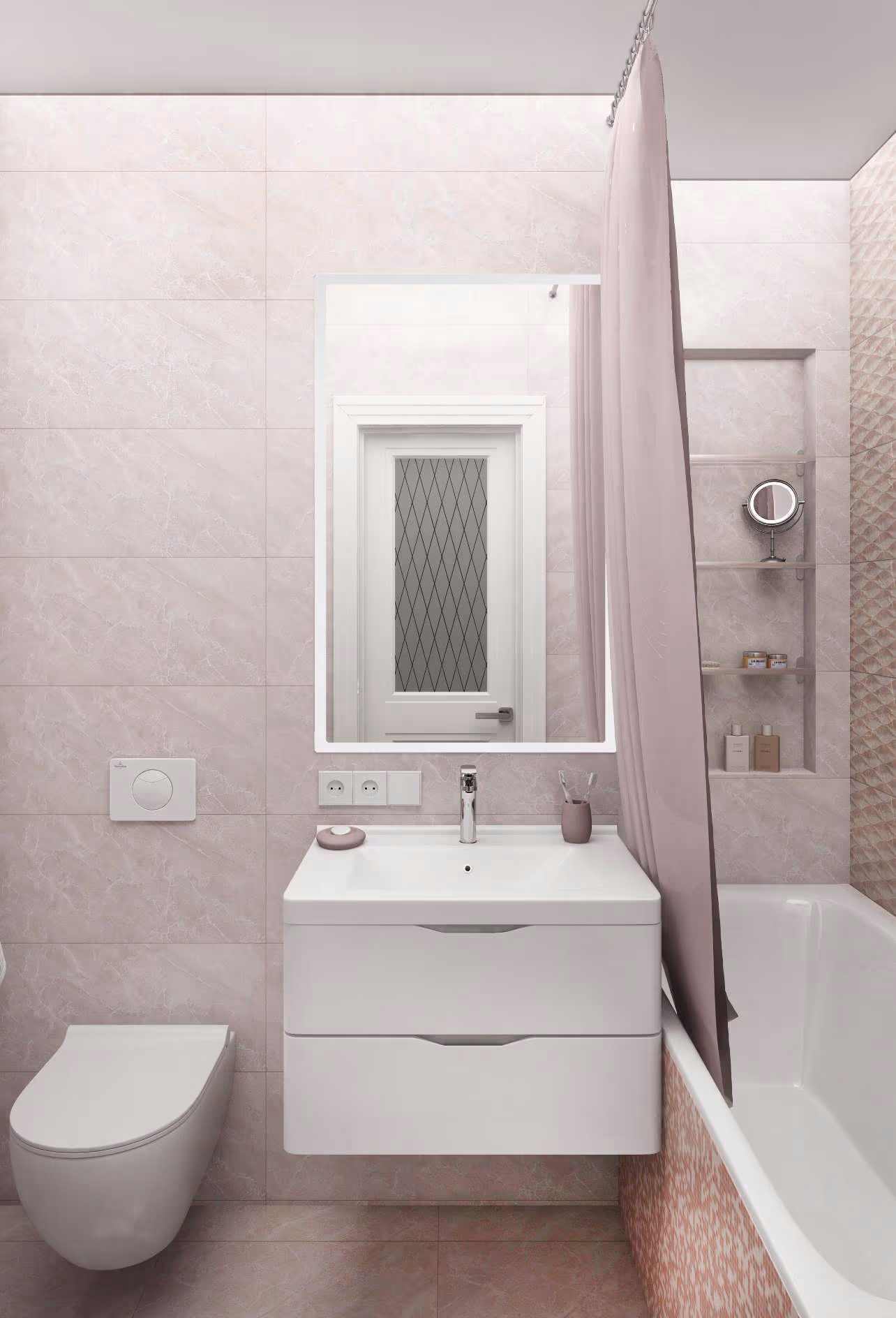Ремонт квартиры 48 м² в ЖК «Солнечный» — визуализация 8